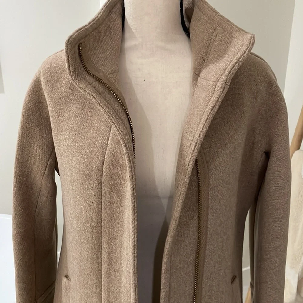 Practically new Jcrew beige coat - Picture 3 of 6